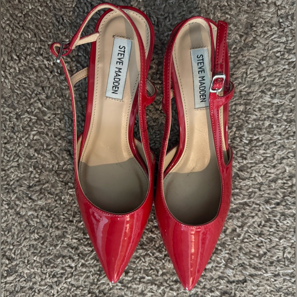 Steve Madden Red Patent Heels